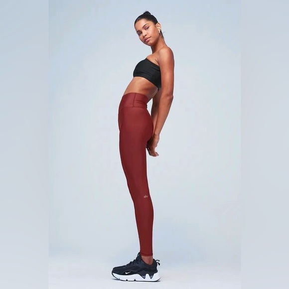 ALO Yoga Pants - Alo Yoga Airlift High-Waist Leggings Cranberry XS